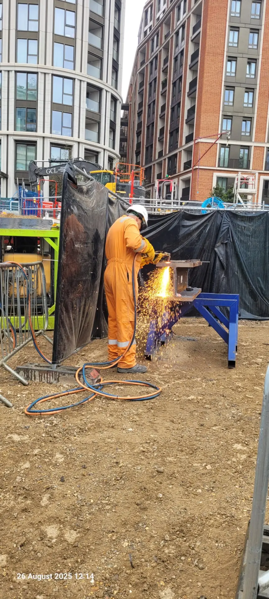 The use of the cutting torch for demolition or manufacturing.